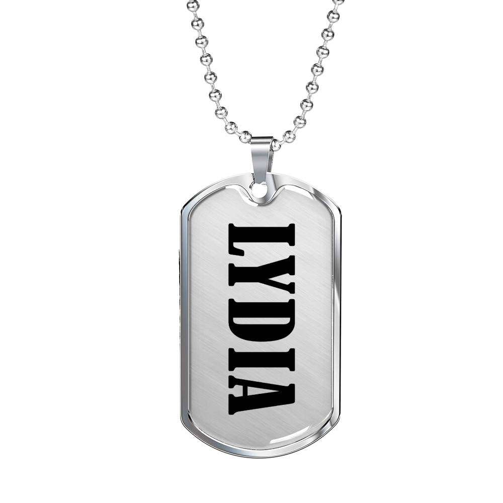Lydia v01 - Luxury Dog Tag Necklace