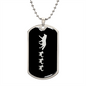 Mama Wolf With 3 Pups v2 - Luxury Dog Tag Necklace