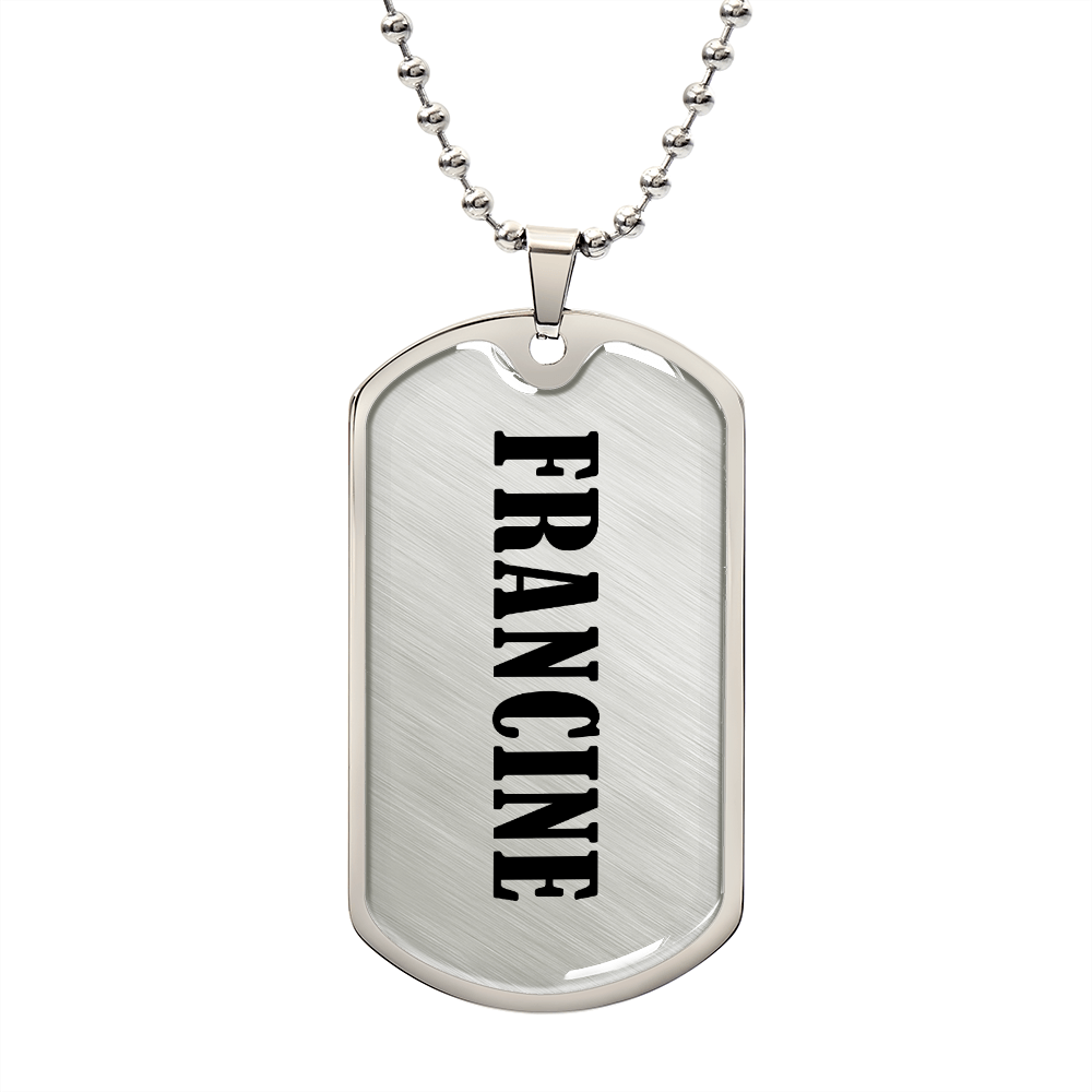 Francine v01 - Luxury Dog Tag Necklace