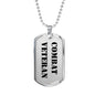 Combat Veteran - Luxury Dog Tag Necklace