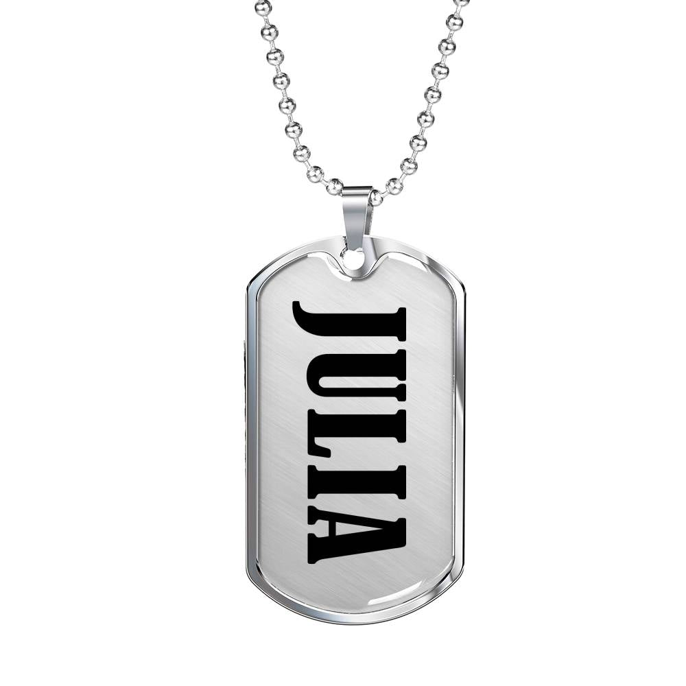 Julia v01 - Luxury Dog Tag Necklace