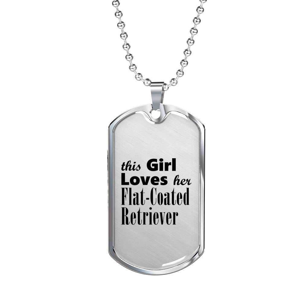 Flat-Coated Retriever - Luxury Dog Tag Necklace