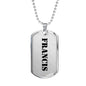 Francis - Luxury Dog Tag Necklace