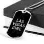 Las Vegas Girl v2 - Luxury Dog Tag Necklace