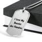 Love My Bouvier des Flandres v4 - Luxury Dog Tag Necklace