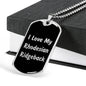 Love My Rhodesian Ridgeback v5 - Luxury Dog Tag Necklace