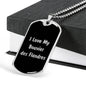 Love My Bouvier des Flandres v5 - Luxury Dog Tag Necklace