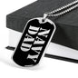 Navy Dad v2 - Luxury Dog Tag Necklace