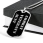 Combat Veteran's Aunt v2 - Luxury Dog Tag Necklace