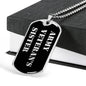 Army Veteran's Sister v2 - Luxury Dog Tag Necklace