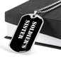 Soldier's Sister v3 - Luxury Dog Tag Necklace