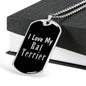 Love My Rat Terrier v3 - Luxury Dog Tag Necklace