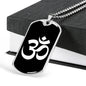 Om Symbol v2 - Luxury Dog Tag Necklace