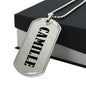 Camille v01 - Luxury Dog Tag Necklace