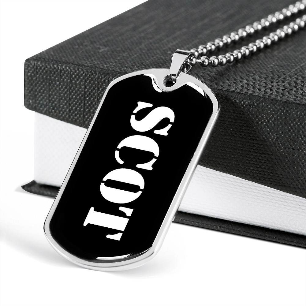 Scot v3 - Luxury Dog Tag Necklace