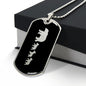 Mama Bear With 3 Cubs v2 - Luxury Dog Tag Necklace