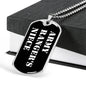 Army Ranger's Niece v3 - Luxury Dog Tag Necklace