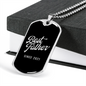Best Father Since 2021 v3 - Luxury Dog Tag Necklace