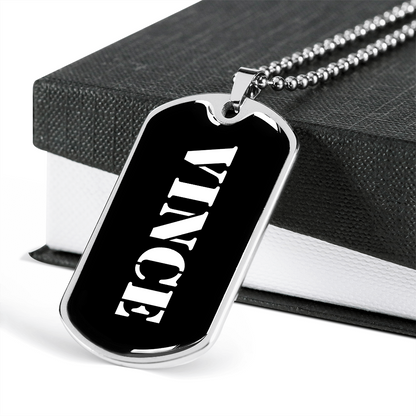 Vince v3 - Luxury Dog Tag Necklace