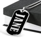 Jane v01s - Luxury Dog Tag Necklace