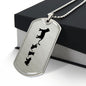 Mama Cat With 3 Kittens - Luxury Dog Tag Necklace