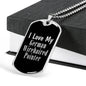 Love My German Wirehaired Pointer v3 - Luxury Dog Tag Necklace