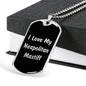 Love My Neapolitan Mastiff v5 - Luxury Dog Tag Necklace