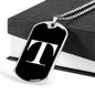 Initial T v3a - Luxury Dog Tag Necklace