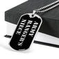 Army Ranger's Niece v2 - Luxury Dog Tag Necklace