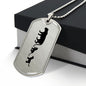 Mama Lioness With 2 Cubs - Luxury Dog Tag Necklace