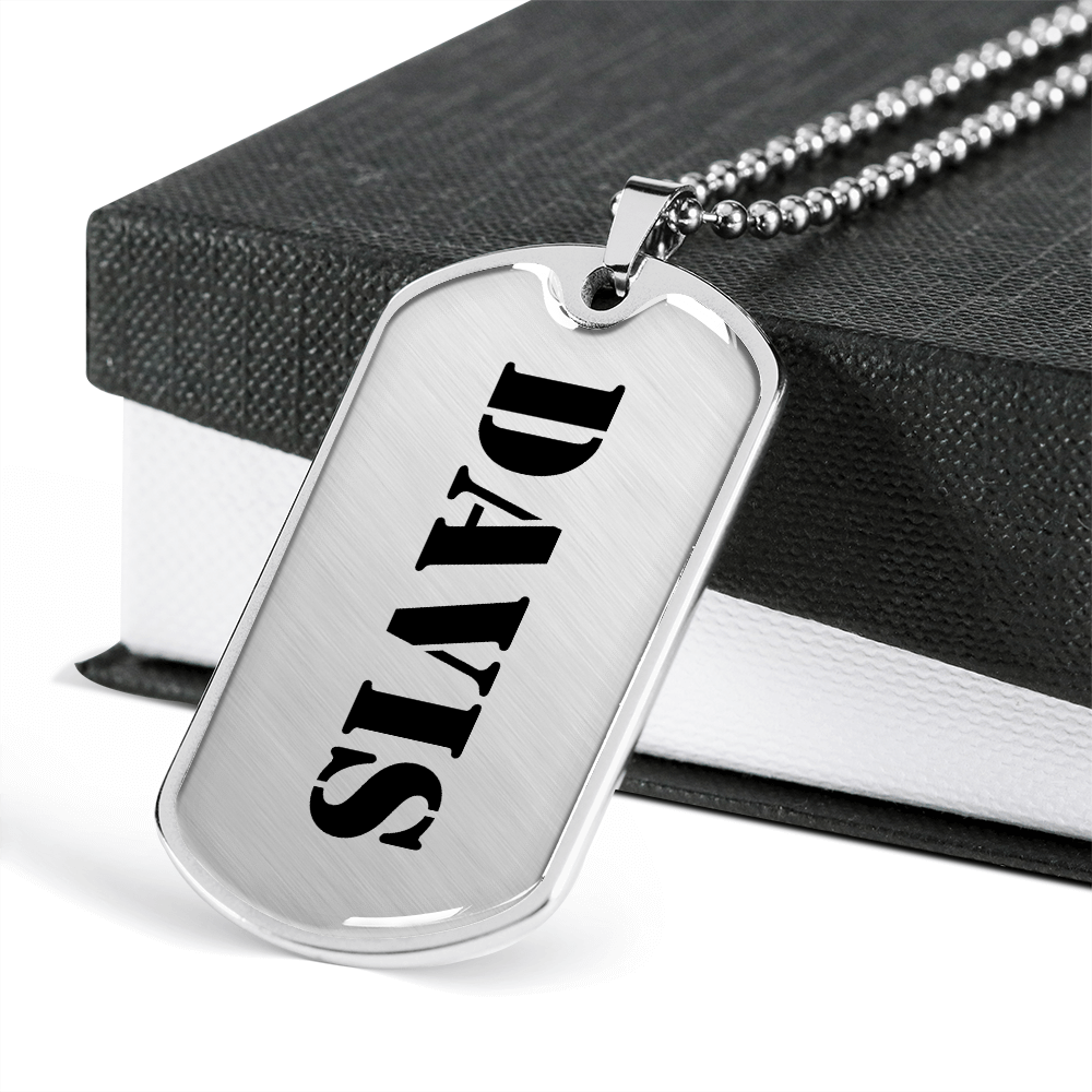 Davis - Luxury Dog Tag Necklace