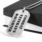 Combat Veteran's Daughter - Luxury Dog Tag Necklace
