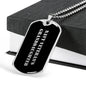 Navy Veteran's Granddaughter v2 - Luxury Dog Tag Necklace