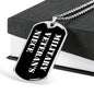 Military Veteran's Niece v3 - Luxury Dog Tag Necklace