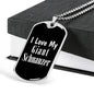 Love My Giant Schnauzer v2 - Luxury Dog Tag Necklace
