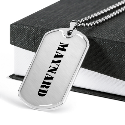 Maynard - Luxury Dog Tag Necklace