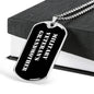 Military Veteran's Grandmother v3 - Luxury Dog Tag Necklace