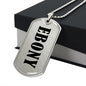Ebony v01 - Luxury Dog Tag Necklace