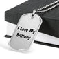 Love My Brittany v4 - Luxury Dog Tag Necklace
