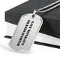 Navy Veteran's Granddaughter - Luxury Dog Tag Necklace