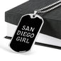 San Diego Girl v3 - Luxury Dog Tag Necklace