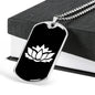 Lotus Flower v2 - Luxury Dog Tag Necklace
