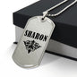 Sharon v01a - Luxury Dog Tag Necklace