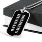 Soldier's Husband v2 - Luxury Dog Tag Necklace