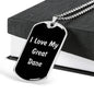 Love My Great Dane v5 - Luxury Dog Tag Necklace