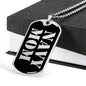 Navy Mom v2 - Luxury Dog Tag Necklace