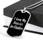 Love My Bouvier des Flandres v2 - Luxury Dog Tag Necklace
