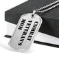 Combat Veteran's Mom - Luxury Dog Tag Necklace