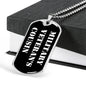 Military Veteran's Cousin v3 - Luxury Dog Tag Necklace
