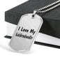 Love My Goldendoodle - Luxury Dog Tag Necklace